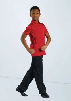 Weissman Boys Collared Shirt -Dance Costumes 12501 red 11456 black 0099 60839.1678887463