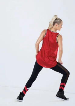 Weissman High-Low Basketball Jersey -Dance Costumes 14315 red MT10515 red 496 87310.1698816786