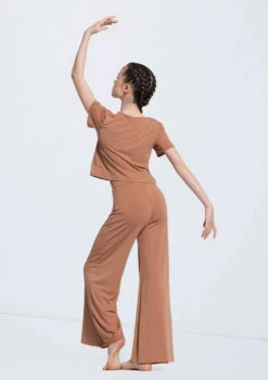 Weissman Matte Jersey Cropped Tee -Dance Costumes 14433 warm sand MJ12612 warm sand 2804 24248.1698713338