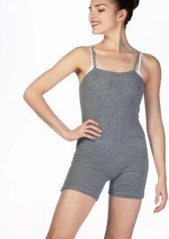 Intermezzo Skinlegshort Warm Up Suit -Dance Costumes 4587 intermezzo skinlegshort warm up suit grey front thumbnail T 90043.1698808413