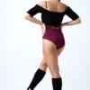 Intermezzo Bardot Knitted Sweater -Dance Costumes 6530 BLK BACK 1 51977.1678928090