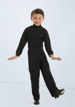Weissman Pullover Mock Turtleneck Shirt -Dance Costumes 99 7005 black 11456 black 011 T 82307.1698840264