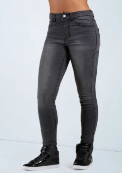 Weissman Frayed Skinny Jeans -Dance Costumes AH11506 blackdenim 166892 1058 T 11132.1698450134