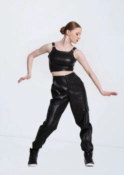 Weissman Faux Leather Jogger Pants -Dance Costumes AH12555 black 8838 78946.1698840267