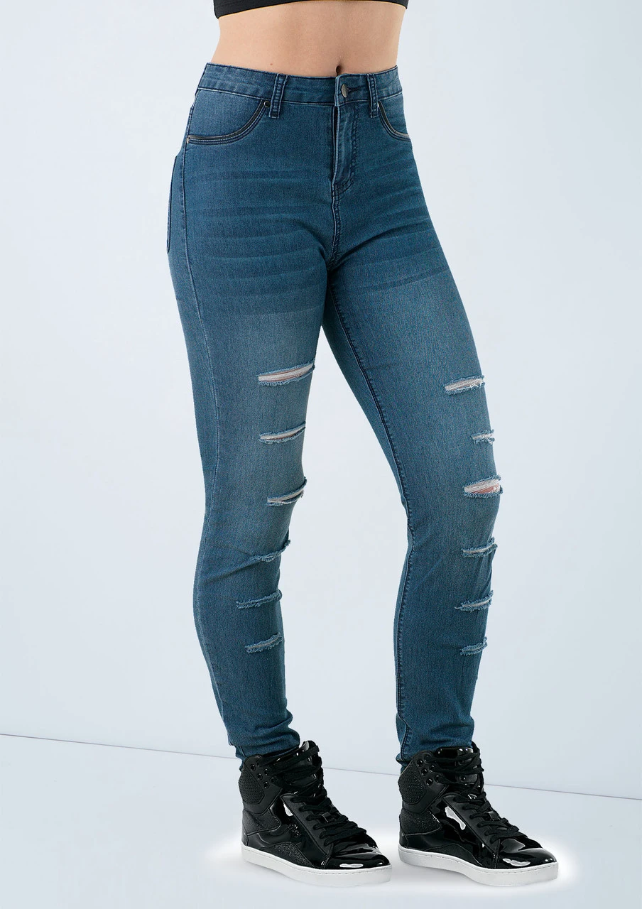 Weissman Slashed Skinny Jeans 5 Weissman Slashed Skinny Jeans - Image 3