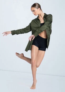 Weissman Solid Button Down Shirt 20 Weissman Solid Button Down Shirt -Dance Costumes AH9878 olive 199 17190.1678890736