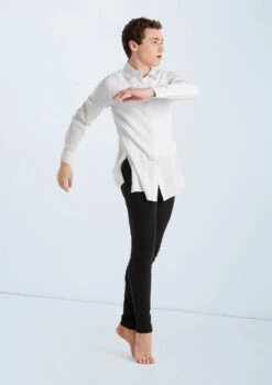 Weissman Solid Button Down Shirt 19 Weissman Solid Button Down Shirt -Dance Costumes AH9878 white 105035 20848.1678890736