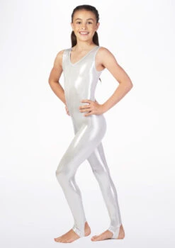 Alegra Girls Metallic Deanna Unitard -Dance Costumes ALC5216 MAIN MSL 70852.1678871324