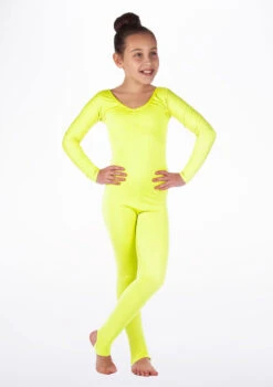 Alegra Girls Shiny Blaine Catsuit -Dance Costumes ALC5290 MAIN FYE 80320.1675211025
