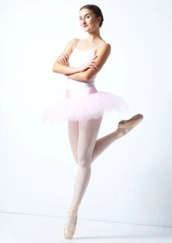 Alegra Pull On Practice Tutu -Dance Costumes ALG0219 PNK FRONT 1 72031.1678872507