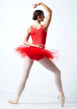 Alegra Pull On Practice Tutu -Dance Costumes ALG0219 RED BACK 1 88150.1678872507
