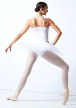 Alegra Pull On Practice Tutu -Dance Costumes ALG0219 WHT BACK 1 24867.1678872507