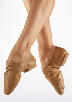 Alegra Basic Split Sole Jazz Shoe - Tan -Dance Costumes ALJ0010 TAN FEETMAIN TAN T 04834.1691191549