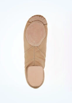 Alegra Basic Split Sole Jazz Shoe - Tan -Dance Costumes ALJ0010 TAN SOLEM TAN 14759.1678872543