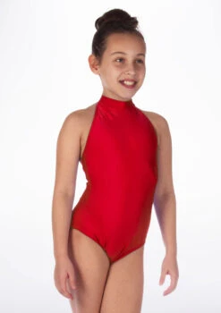 Alegra Girls Shiny Nola Leotard -Dance Costumes ALL5217 MAIN RED 11933.1678874243