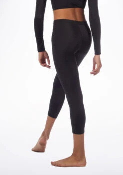Alegra Shiny Crop Leggings -Dance Costumes ALP0206 MAIN BLK 92468.1678875058