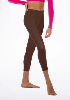 Alegra Shiny Crop Leggings -Dance Costumes ALP0206 MAIN BRN 63743.1678875058