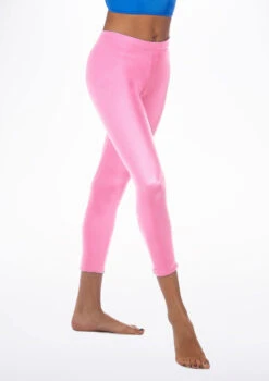 Alegra Shiny Crop Leggings -Dance Costumes ALP0206 MAIN PNK 19470.1678875058