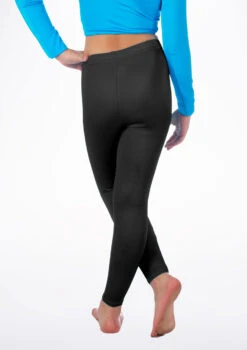 Alegra Girls Shiny Footless Leggings