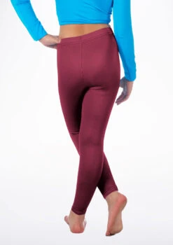 Alegra Girls Shiny Footless Leggings -Dance Costumes ALP5204 BACKM BUR 13687.1678875180