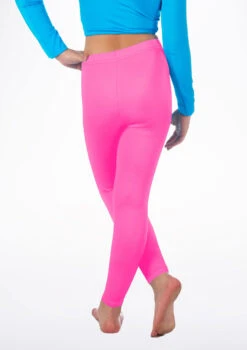 Alegra Girls Shiny Footless Leggings -Dance Costumes ALP5204 BACKM FPK 32198.1678875180