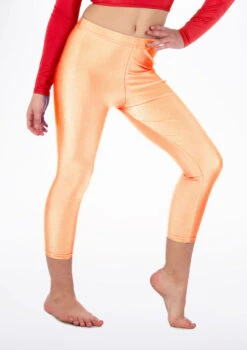 Alegra Girls Shiny Crop Leggings -Dance Costumes ALP5206 MAIN FOR 67854.1678876136