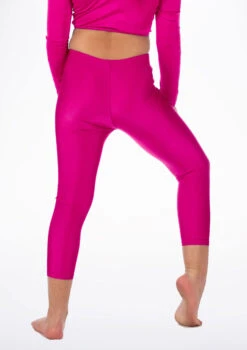 Alegra Girls Shiny Crop Leggings -Dance Costumes ALP5206 MAIN MAG 81409.1678876136