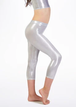 Alegra Girls Metallic Crop Leggings 20 Alegra Girls Metallic Crop Leggings -Dance Costumes ALP5206 MAIN MSL 04679.1678876110