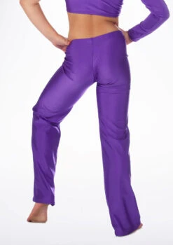 Alegra Girls Shiny Jazz Pant 30 Alegra Girls Shiny Jazz Pant -Dance Costumes ALP5208 MAIN PUR 84726.1678876161