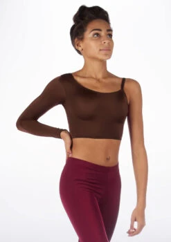 Alegra Shiny Echo Dance Top 32 Alegra Shiny Echo Dance Top -Dance Costumes ALS0252 MAIN BRN 30481.1678877653