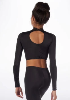 Alegra Shiny Raya Dance Top 31 Alegra Shiny Raya Dance Top -Dance Costumes ALS0267S MAIN BLK 99592.1678878211