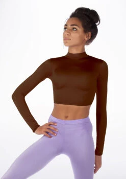 Alegra Shiny Raya Dance Top 32 Alegra Shiny Raya Dance Top -Dance Costumes ALS0267S MAIN BRN 08103.1678878211