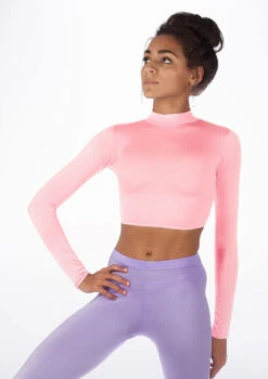 Alegra Shiny Raya Dance Top 35 Alegra Shiny Raya Dance Top -Dance Costumes ALS0267S MAIN PNK 79675.1678878211