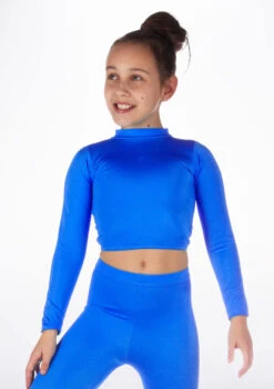 Alegra Girls Shiny Raya Dance Top -Dance Costumes ALS5267 MAIN ROY 03503.1678878576
