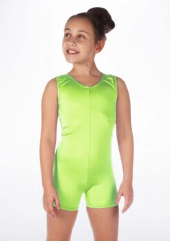 Alegra Girls Shiny Hotpant Unitard -Dance Costumes ALU5235 MAIN FGR 05593.1678879783