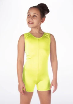 Alegra Girls Shiny Hotpant Unitard -Dance Costumes ALU5235 MAIN FYE 23393.1678879783