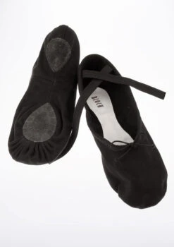 Bloch S0277L Split Sole Canvas Ballet Shoe - Black -Dance Costumes BL277 CROPM BLK 84001.1678926203