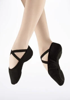 Bloch S0277L Split Sole Canvas Ballet Shoe - Black -Dance Costumes BL277 MAIN BLK T 76517.1698801002