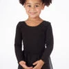 Bloch Girls Long Sleeve Cotton Leotard -Dance Costumes BLCL5409 MAIN BLK 15185.1678880562