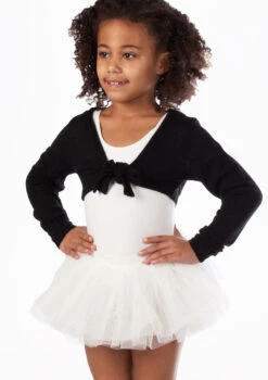 Bloch Girls Hazel Ballet Wrap Sweater -Dance Costumes BLCZ0989 MAINT BLK T 76454.1698799054