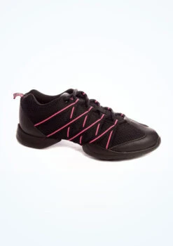 Bloch Criss Cross Dance Sneaker - Pink -Dance Costumes BLSO524 MAIN PNK BLK T 55968.1698801329
