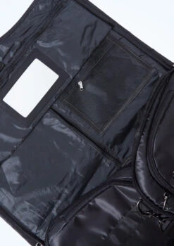 Capezio Garment Duffle Bag 16 Capezio Garment Duffle Bag -Dance Costumes CAB253 BLK CLOSE UP FRONT 1 90092.1678927157