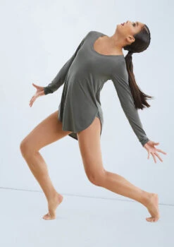 Weissman Long Sleeve Favorite Tee Dress