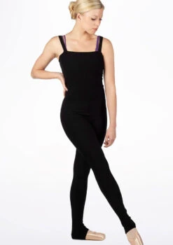 Mirella Body Warm Up Suit -Dance Costumes MIM1102 MAINT BLK T 58999.1698809404
