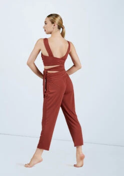 Weissman Cropped Cutout Jumpsuit 10 Weissman Cropped Cutout Jumpsuit -Dance Costumes MJ11547 paprika 160518 48216.1678891000