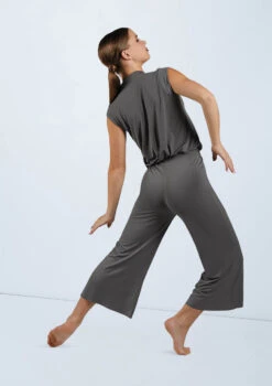 Weissman Snap Front Jumpsuit -Dance Costumes MJ11818 gray 1665 73096.1678891007