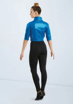 Weissman Cropped Metallic Jacket -Dance Costumes ML9703 royal 006 56247.1678891105