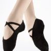 Move Dance Split Sole Canvas Ballet Shoe - Black -Dance Costumes MOB0004BLK MAIN BLK 81502.1678928321