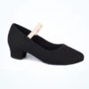 Move Dance Julie Canvas Character Shoe 1.5" Cuban - Black -Dance Costumes MOK0020 MAIN BLK 38556.1678928523