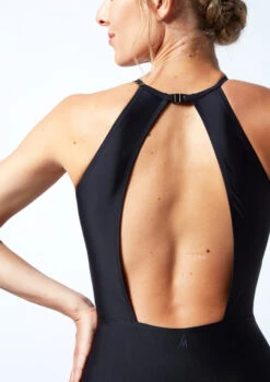 Move Dance Valentina High Neck Leotard -Dance Costumes MOL0805 BLK CLOSE UP BACK 1 14447.1678884307